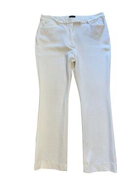 White House Black Market The Slim Boot Ponte Knit Pants Pockets Size 12 Slacks
